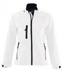 White SOL'S Ladies Roxy Soft Shell Jacket Printsetters Custom Workwear Bristol