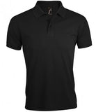 Black SOL'S Prime Poly/Cotton Piqué Polo Shirt Printsetters Custom Workwear Bristol