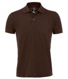 Brown SOL'S Prime Poly/Cotton Piqué Polo Shirt Printsetters Custom Workwear Bristol