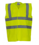 Yellow Yoko Hi-Vis Waistcoat Printsetters Custom Workwear Bristol