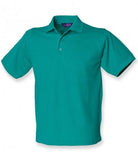 Green Henbury Heavy Poly/Cotton Piqué Polo Shirt Printsetters Custom Workwear Bristol