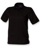 Black Henbury Ladies Poly/Cotton Piqué Polo Shirt Printsetters Custom Workwear Bristol