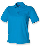 Blue Henbury Ladies Poly/Cotton Piqué Polo Shirt Printsetters Custom Workwear Bristol