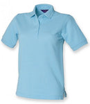 Light blue Henbury Ladies Poly/Cotton Piqué Polo Shirt Printsetters Custom Workwear Bristol