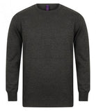  Henbury Lightweight Cotton Acrylic Crew Neck Sweater Printsetters Custom Workwear Bristol