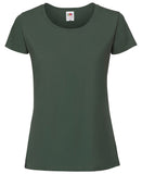 Dark green Fruit of the Loom Ladies Ringspun Premium T-Shirt Printsetters Custom Workwear Bristol