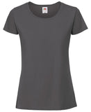 Charcoal Fruit of the Loom Ladies Ringspun Premium T-Shirt Printsetters Custom Workwear Bristol