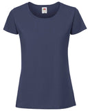 Navy Fruit of the Loom Ladies Ringspun Premium T-Shirt Printsetters Custom Workwear Bristol