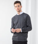  Henbury Lightweight Cotton Acrylic Crew Neck Sweater Printsetters Custom Workwear Bristol